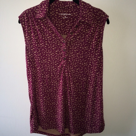Burgundy top