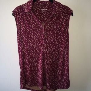 Burgundy top