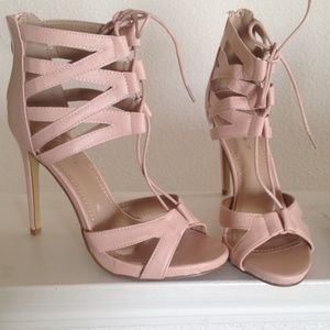 Nudes Strappy open toe heels