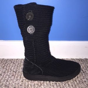 Black Classic Cardy UGG Boots