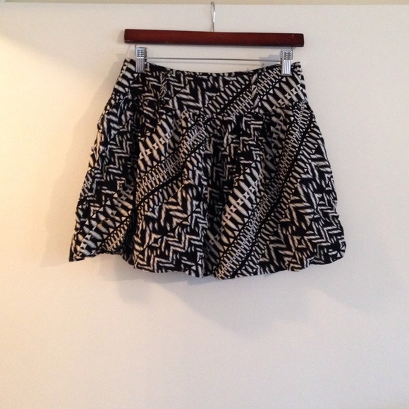 Black and white skirt