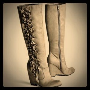 ELLE Riva Wedge Knee-High Boots