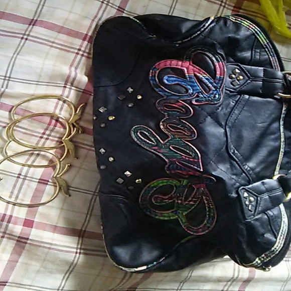 Coogi purse and wallet with 3 apple bottom bracele