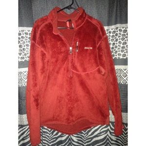 Red XL furry Patagonia.
