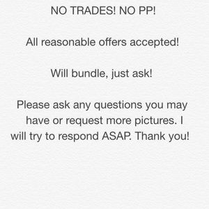 No trades! No PP! Will bundle!