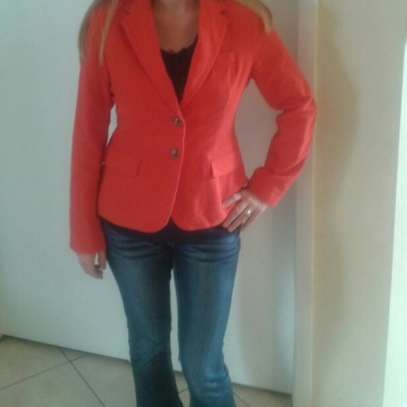 Orange business jacket