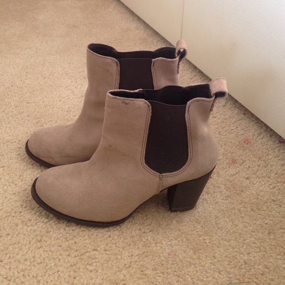 Beige Steve Madden Booties