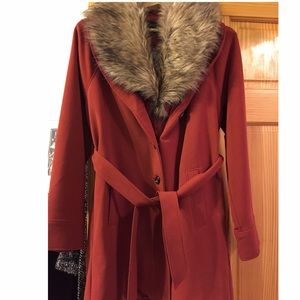 Forever 21 Fur Collar coat