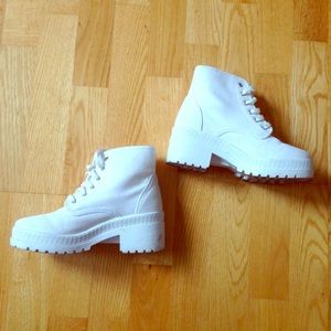 ASOS white boots