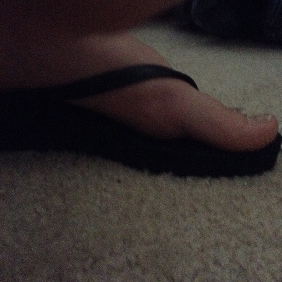 Wedged flip flops