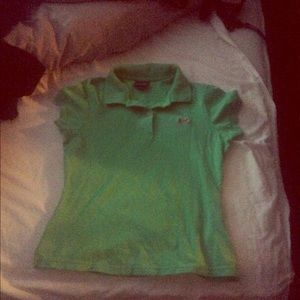Green polo shirt