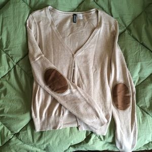 H&M Cardigan with Elbow Patches