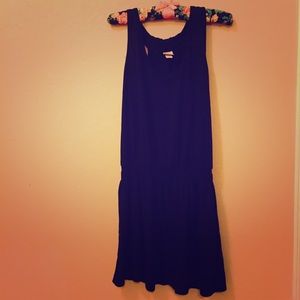 Black Elastic Waisted Dress