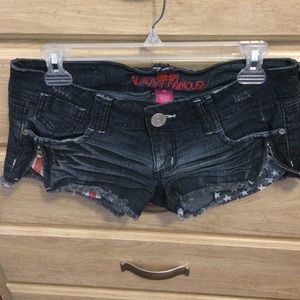 Almost Famous Shorts American Flag Pockets