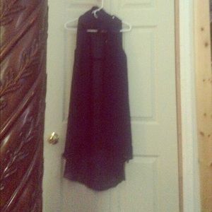 Blue button down dress