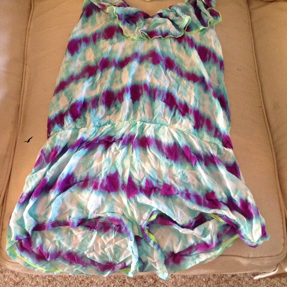 Very cute open back Tie-dye romper