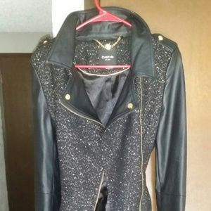 Bebe long gold coat M