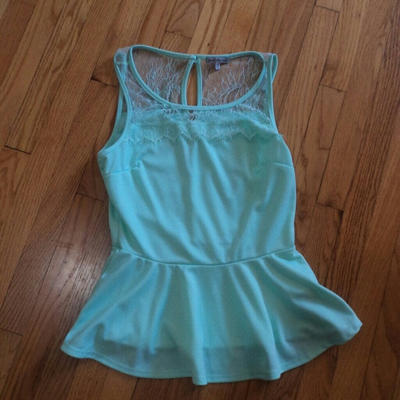 Teal Pastel Charlotte Russe top