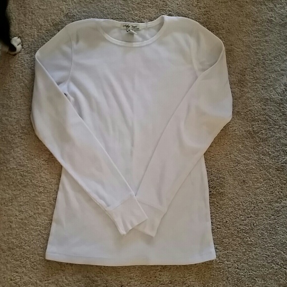 Plain white thermal style top