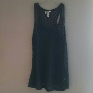 Green see-through tank