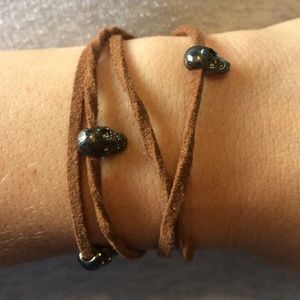 LF cloth skull bracelet or necklace