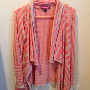 Aztec print cardigan