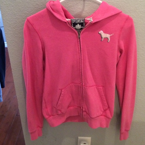 Sequin VS pink zip up!