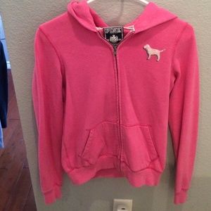 Sequin VS pink zip up!