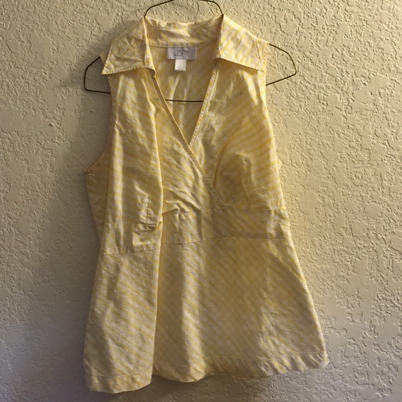 Ann Taylor Loft sleeveless dress shirt