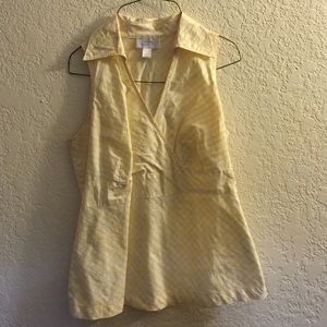 Ann Taylor Loft sleeveless dress shirt