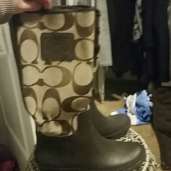 Authentic Coach rain boots!