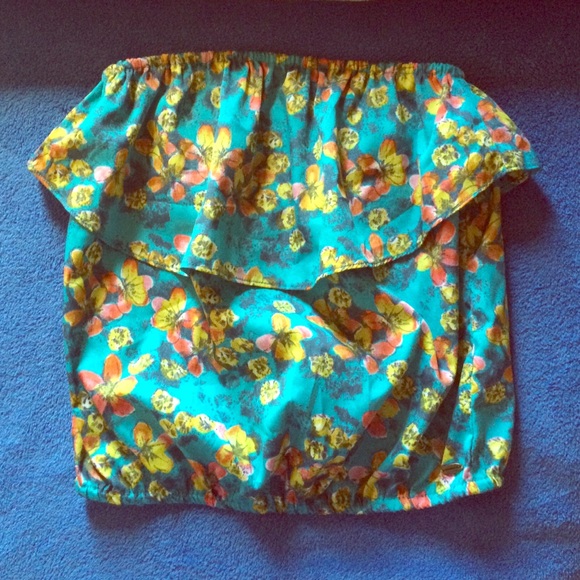 O'neill flower print tube top