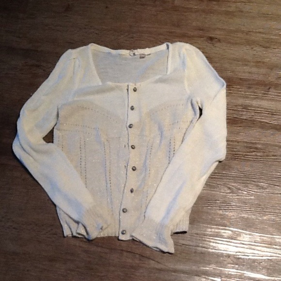 Anthropologie Sweaters - Anthropologie Ivory Cardigan - Knitted and Knotted