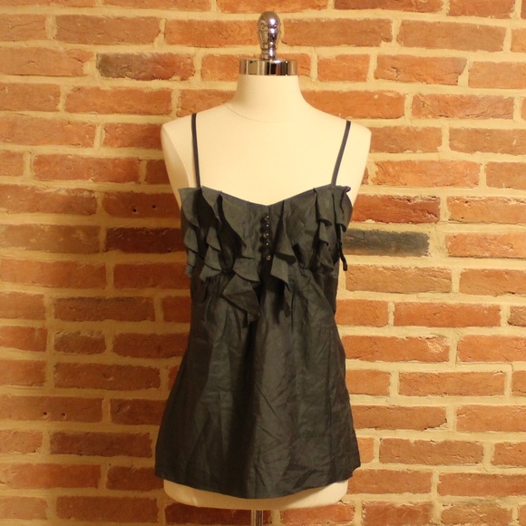 Kensie Pretty Grey Tank Top - S