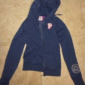 Victoria's Secret pink zipper up hoodie