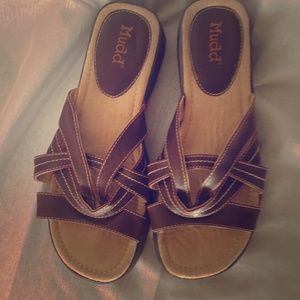 Comfty brown leather sandals
