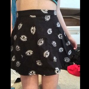 eyeball circle skirt