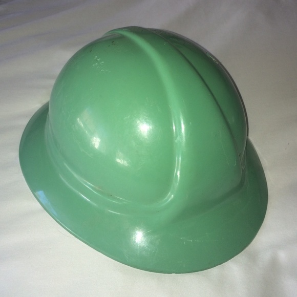 Halloween!! Green Vintage hard hat
