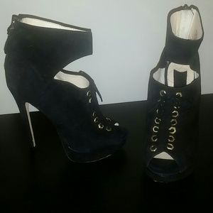 Boutique 9 lace up booties