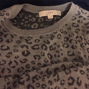 Loft leopard print sweater