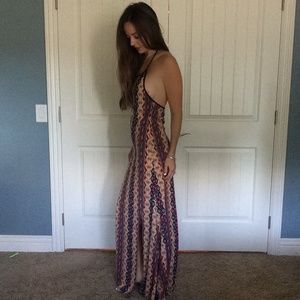 Tribal print maxi dress