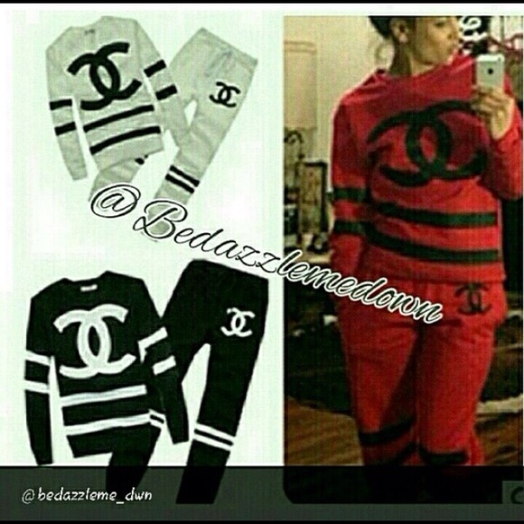 Not authentic chanel RED jump suit super cute