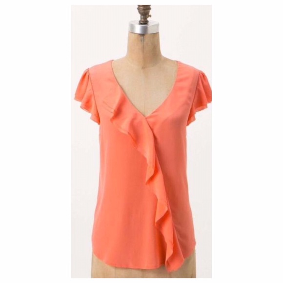Anthropologie Dipped Chroma Blouse
