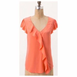 Anthropologie Dipped Chroma Blouse