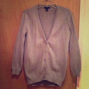 Oversized Grey Cardigan