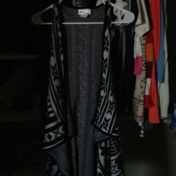 Black and white tribal cardigan?
