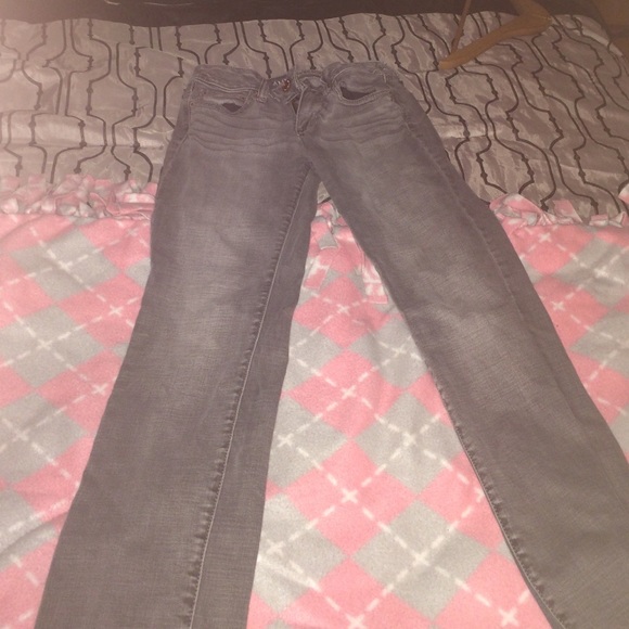 Gray American eagle jeans