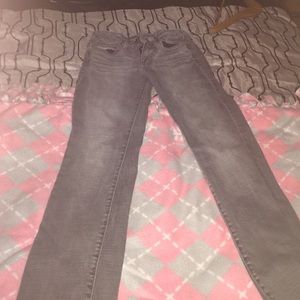 Gray American eagle jeans