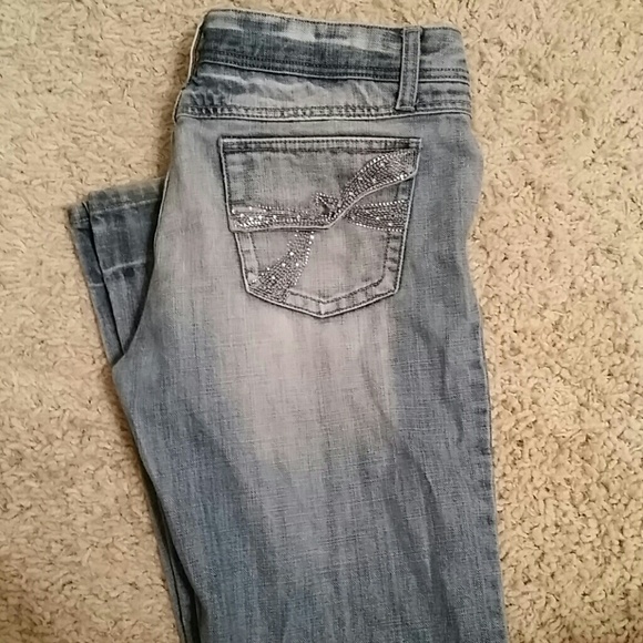 Mudd jean. Cute rhinestone pockets!