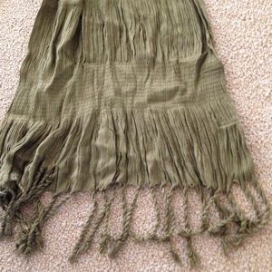 Olive green stole
